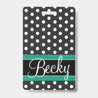 Dots Luggage Tag / Badge ID Badge