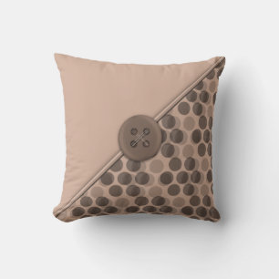 Dots No Com - Taupe Cushion