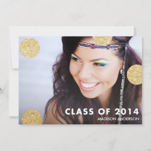Dots of Glitter 2014 Graduation Party Invitation
