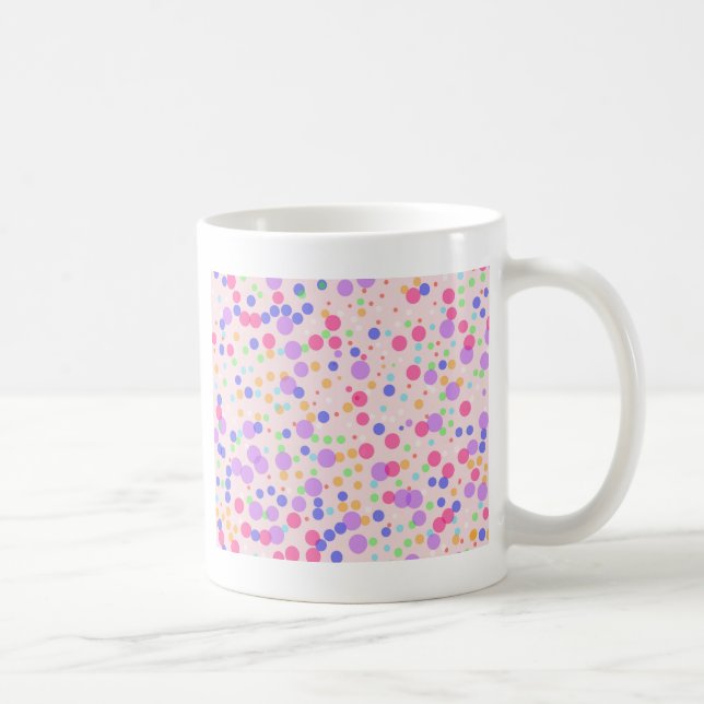 Dots on Pink Coffee Mug (Right)