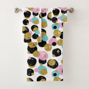Dots Pattern 10 Bath Towel Set