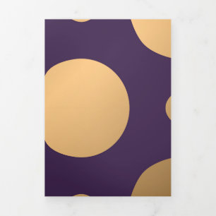 Dots Pattern 15 Tri-Fold Holiday Card