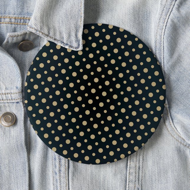 Dots Pattern 6 Cm Round Badge (In Situ)
