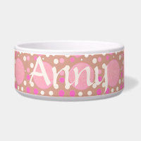 dots pattern pink, brown, pink