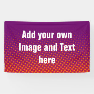 Dots Pattern violet orange red + your ideas Banner