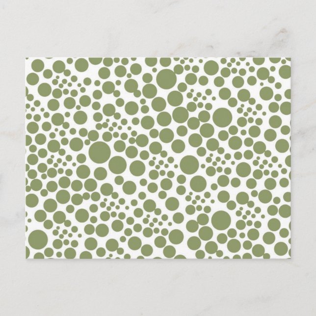 Dots points Polka retro circles spin Postcard (Front)