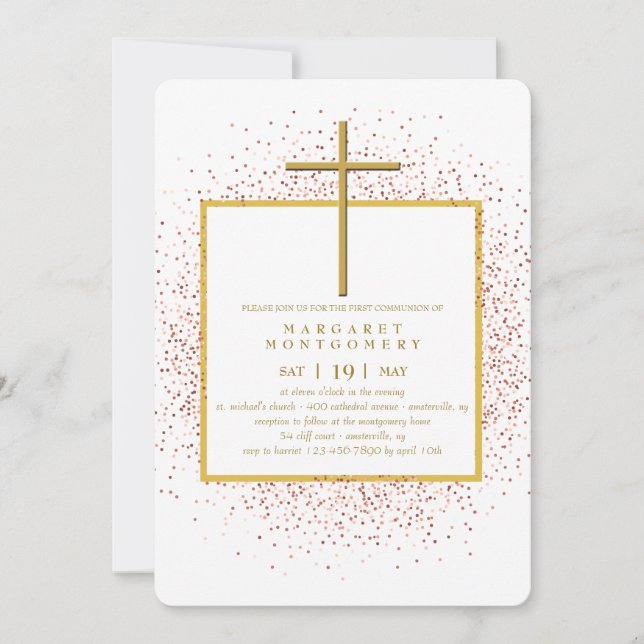 Dots Religious Invitation (Front)
