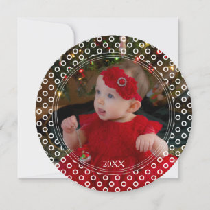 Dots Round Christmas Card