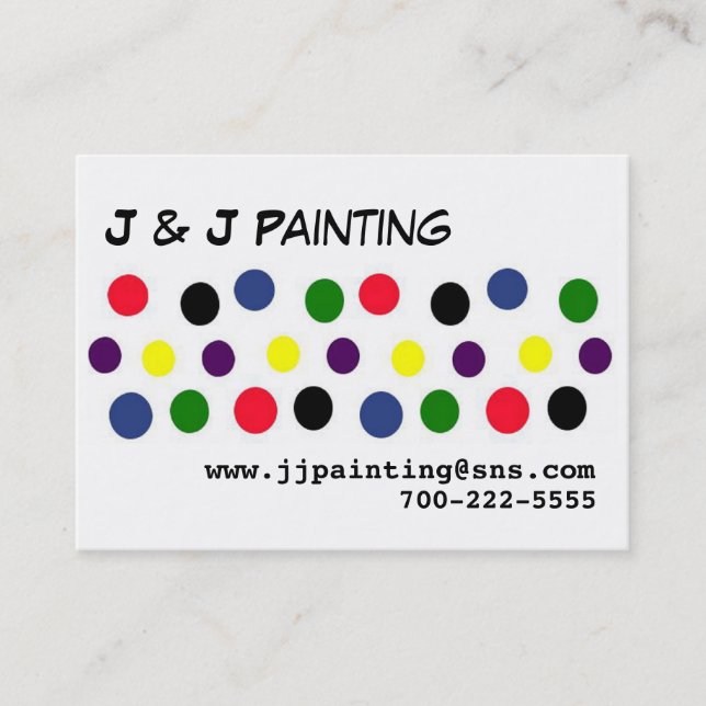 Dots Row Business Card (Front)