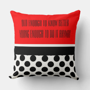 Dots seamless pattern black + your back cushion