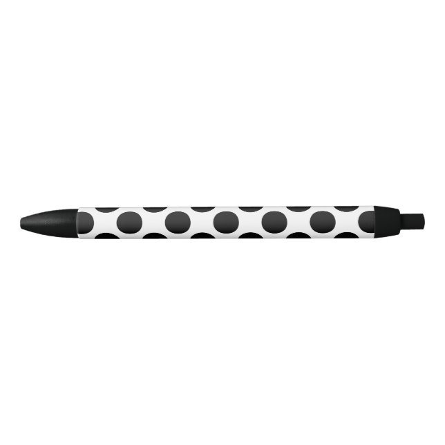 Dots seamless pattern black + your back ink pen (Front)