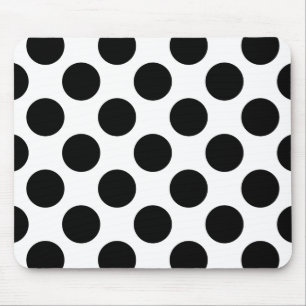 Dots seamless pattern black + your back mouse mat