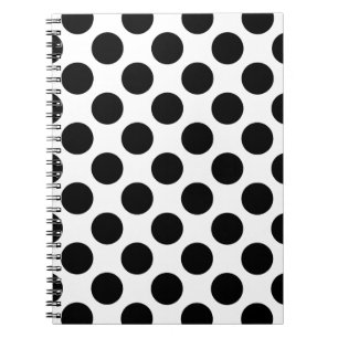Dots seamless pattern black + your back notebook