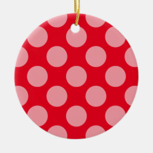 Dots seamless pattern white transp. + your backgr. ceramic tree decoration