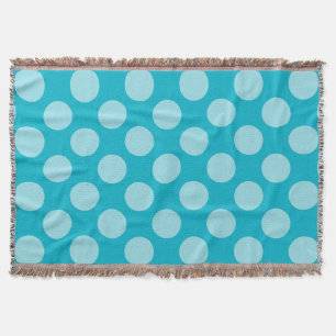 Dots seamless pattern white transp. + your backgr. throw blanket