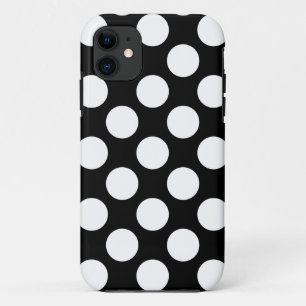 Dots seamless pattern white + your backgr. iPhone 11 case
