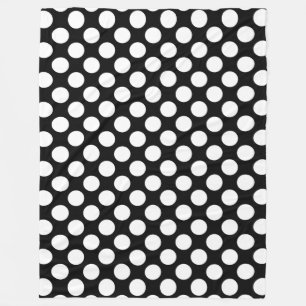 Dots seamless pattern white + your backgr. fleece blanket