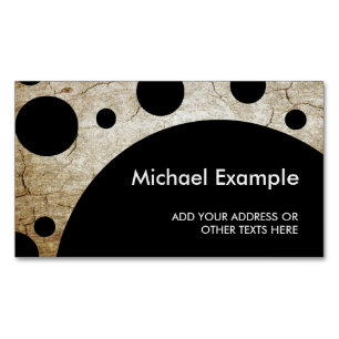 Dots Shower black + your background & ideas Magnetic Business Card