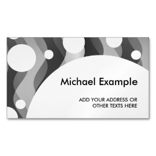 Dots Shower white + your background & ideas Magnetic Business Card