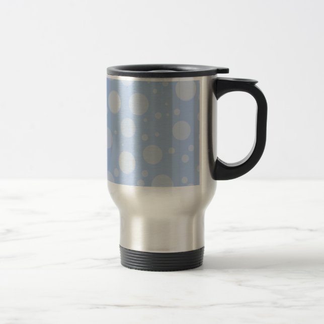 Dots Stainless Steel 444 ml  Travel/Commuter Mug (Right)