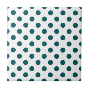 DOTS - TEAL (a polka dot design) ~ Tile