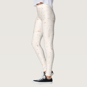 Dots & Triangle Confetti Pattern Leggings