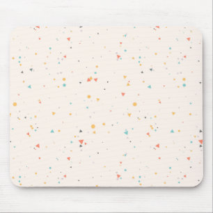 Dots & Triangle Confetti Pattern Mouse Mat