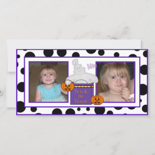 Dots Trick or treat Photo Cards