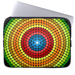 Dotted Abstract Mandala Art Design-65904 Laptop Sleeve