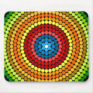 Dotted Abstract Mandala Art Design-65904 Mouse Mat