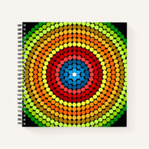 Dotted Abstract Mandala Art Design-65904 Notebook
