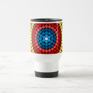 Dotted Abstract Mandala Art Design-65904 Travel Mug