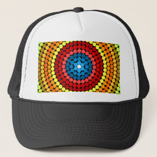 Dotted Abstract Mandala Art Design-65904 Trucker Hat