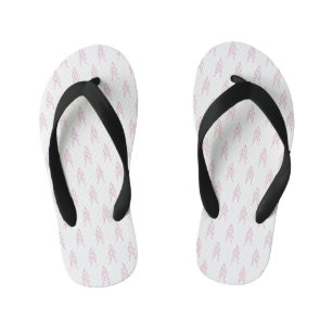 Dotted arrow art kid's flip flops