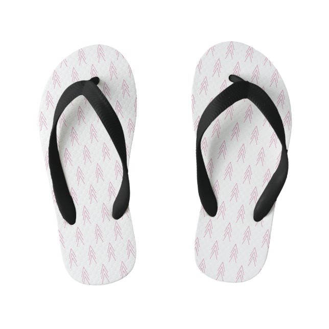 Dotted arrow art  kid's flip flops (Footbed)