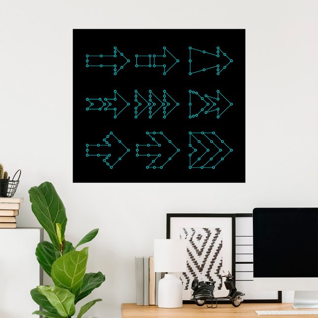 Dotted Arrows Poster (Creator Uploaded)