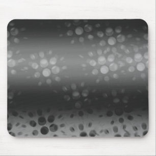 Dotted Bursts Pattern - Black, Grey, White Mouse Mat
