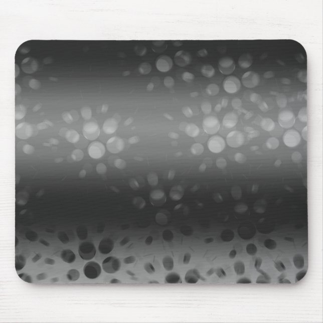 Dotted Bursts Pattern - Black, Grey, White Mouse Mat (Front)
