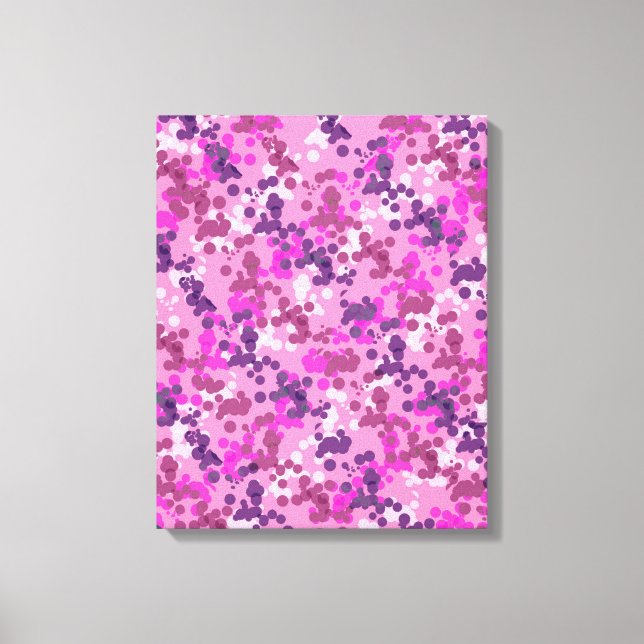 Dotted Camo Canvas Print (Front)