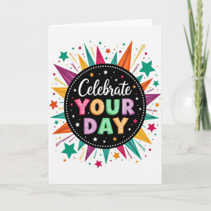 Dotted Celebration Birthday Card
