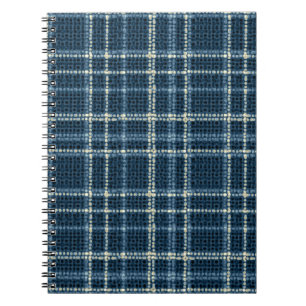 Dotted chequered pattern. Grey-blue. Notebook