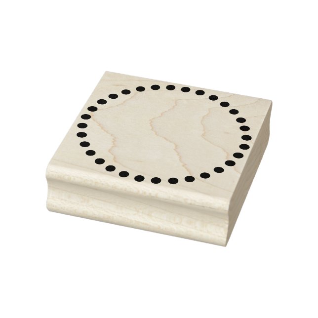 Dotted Circle Rubber Stamp (Stamp)