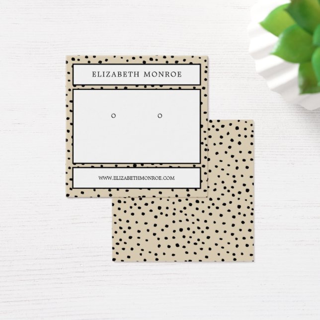 Dotted Earring Holder, Jewellery Display (Desk)