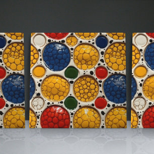 Dotted Faux Relief Glazed Contemporary Home Decor Tile
