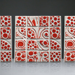 Dotted Faux Relief Glazed Contemporary Home Decor Tile