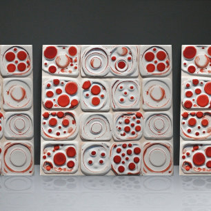 Dotted Faux Relief Glazed Contemporary Home Decor Tile