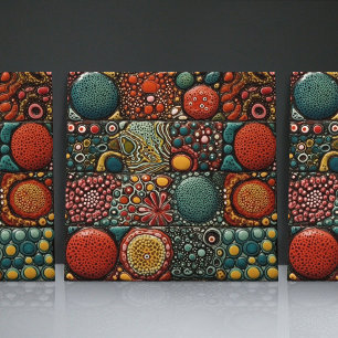 Dotted Faux Relief Glazed Contemporary Home Decor Tile