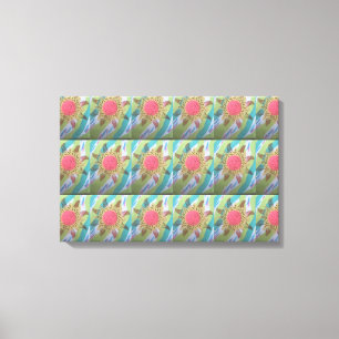Dotted Flower Canvas Print