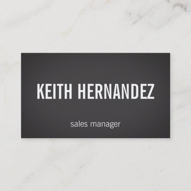 Dotted / Lines (black) Business Card (Front)