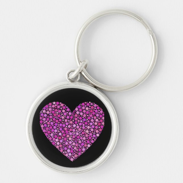 dotted love key ring (Front)
